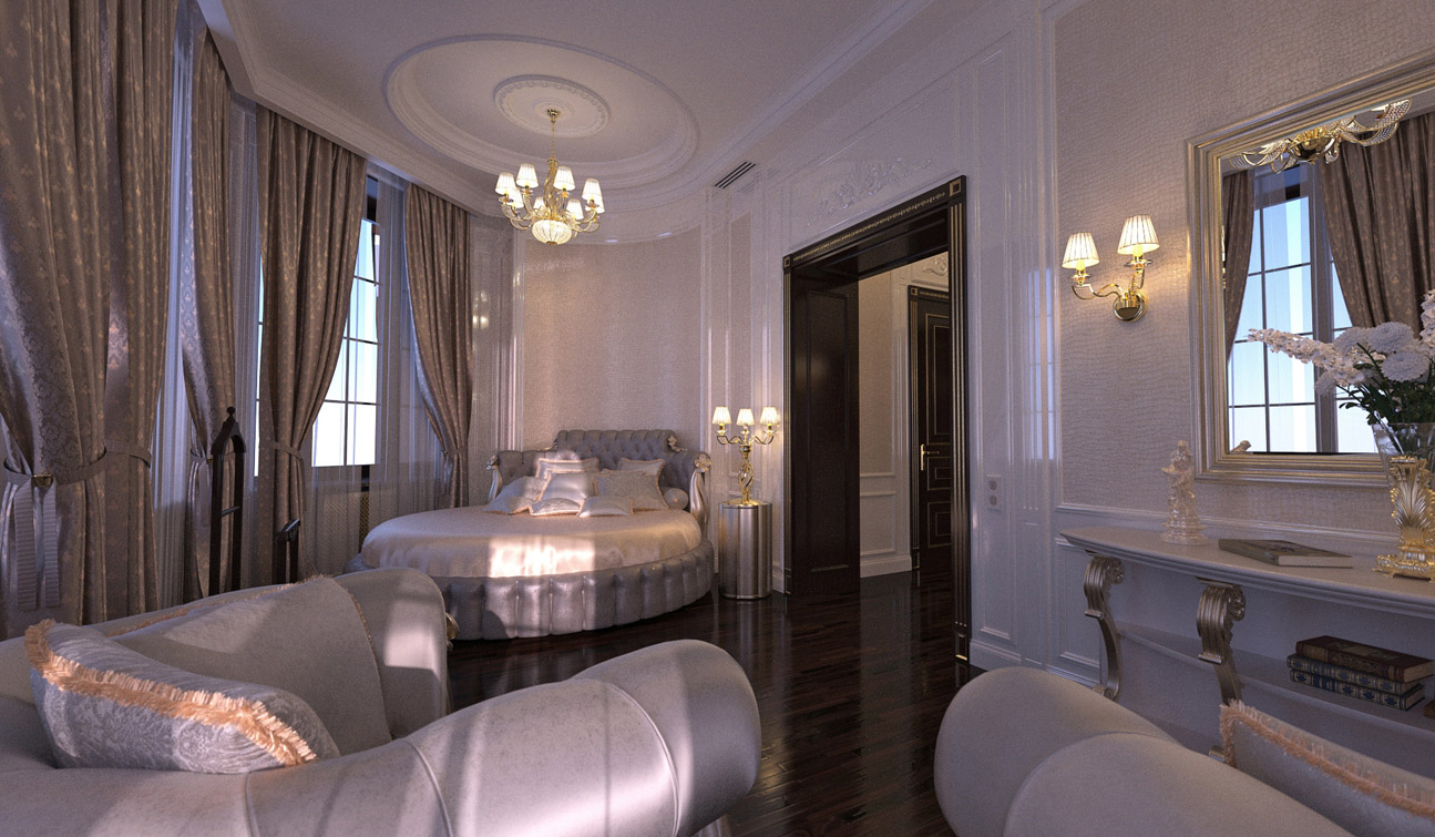 Luxury and Glamour Bedroom Interior Design in Art Deco style 01