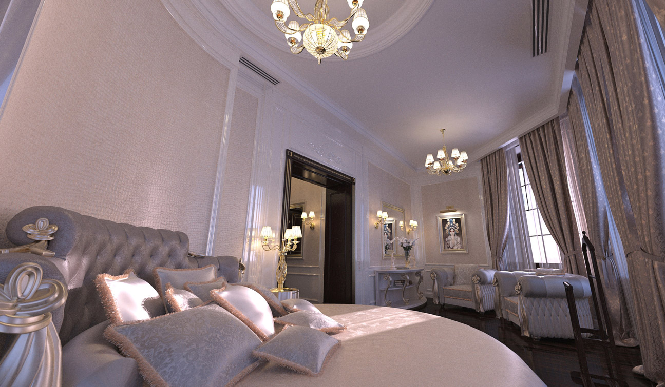 Luxury and Glamour Bedroom Interior Design in Art Deco style 05