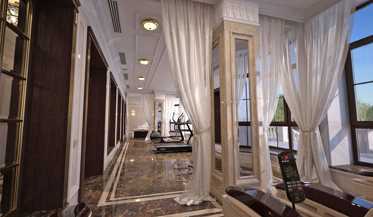 Indesignclub Massage And Fitness Room Interior In Luxury
